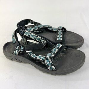 Teva Men’s Hurricanes XL2 sandals size 12 mosaic gray, blue pattern